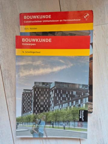 Bouwkunde studieboeken (Korsten, Schellingerhout) beschikbaar voor biedingen