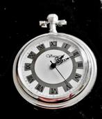 Prachtig plat zakhorloge loopt 100%, Verzenden, Staal, Overige merken