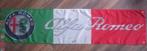 ALFA ROMEO BANNER 45X180 MET BEVESTIGGINGS OGEN, Auto diversen, Wieldoppen, Ophalen of Verzenden, Nieuw