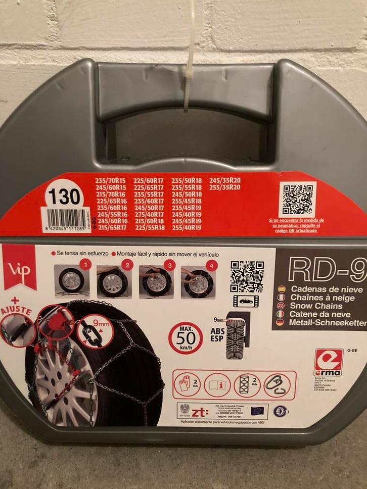 Sneeuwkettingen. Vip RD-9. 130, Auto diversen, Sneeuwkettingen, Zo goed als nieuw, Ophalen