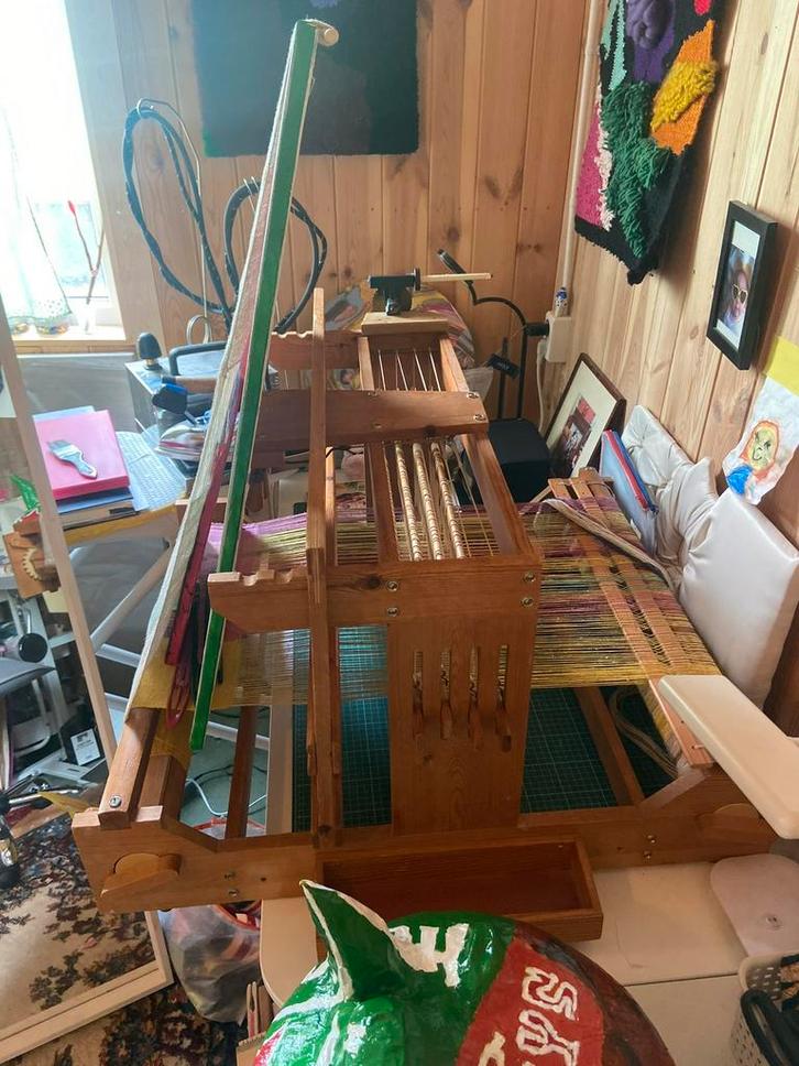Mira tafel weefgetouw met 4 schachten, Hobby en Vrije tijd, Overige Hobby en Vrije tijd, Gebruikt, Ophalen of Verzenden