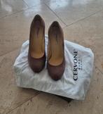 Elegante Suède Taupe Cervone Roma Pumps - Maat 37,5, Kleding | Dames, Schoenen, Cervone Roma, Verzenden, Zo goed als nieuw, Pumps