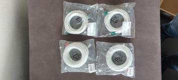 Cat5e netwerk ethernet kabel 15m 4 stuks beschikbaar voor biedingen