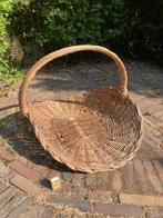 grote XL rieten ronde gebogen romantische mand groot handvat, Huis en Inrichting, Ophalen of Verzenden, Gebruikt, Mand