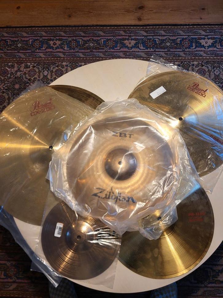 Bekkens nieuw zildjian pearl paiste, Muziek en Instrumenten, Instrumenten | Onderdelen, Zo goed als nieuw, Drums of Percussie