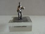 Miniatuur zilver S11b man biezen zilveren miniaturen gezegde, Antiek en Kunst, Ophalen of Verzenden, Zilver