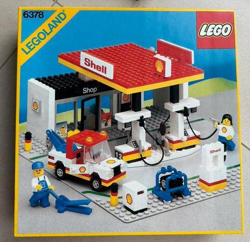 6378 LEGO Shell Gas Station / Service Station COMPLEET!, Kinderen en Baby's, Speelgoed | Duplo en Lego, Zo goed als nieuw, Lego