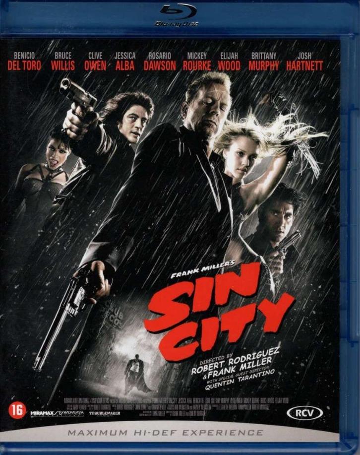 Sin City (Mickey Rourke/Bruce Willis) - IMDB 8.0 -NL uitgave, Cd's en Dvd's, Blu-ray, Zo goed als nieuw, Actie, Verzenden