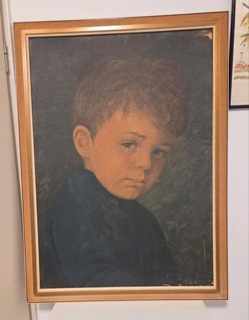 Prent van Jongetje in Lijst beschikbaar voor biedingen