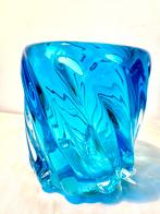 Pols Potten vaas blauw, Blauw, Ophalen of Verzenden, Minder dan 50 cm, Glas