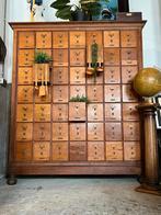 Antieke eiken notariskast kantoor, ladekast 49 lades, Antiek en Kunst, Ophalen