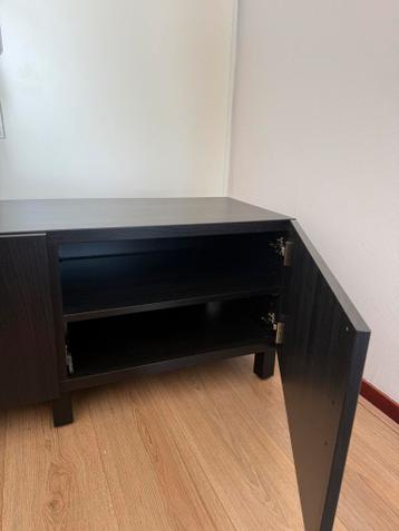 Zwart Besta Ikea TV meubel - afbeelding 5