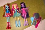My Little Pony poppen met vleugels en drie borsteltjes, Kinderen en Baby's, Speelgoed | My Little Pony, Ophalen, Gebruikt