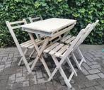 Franse Bistro Set / Bistroset / Tuinset / SET MET 3 STOELEN, Ophalen, 4 zitplaatsen, Gebruikt, Tuinset