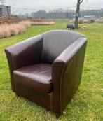 Leren fauteuil, Ophalen, Gebruikt, 75 tot 100 cm, 50 tot 75 cm