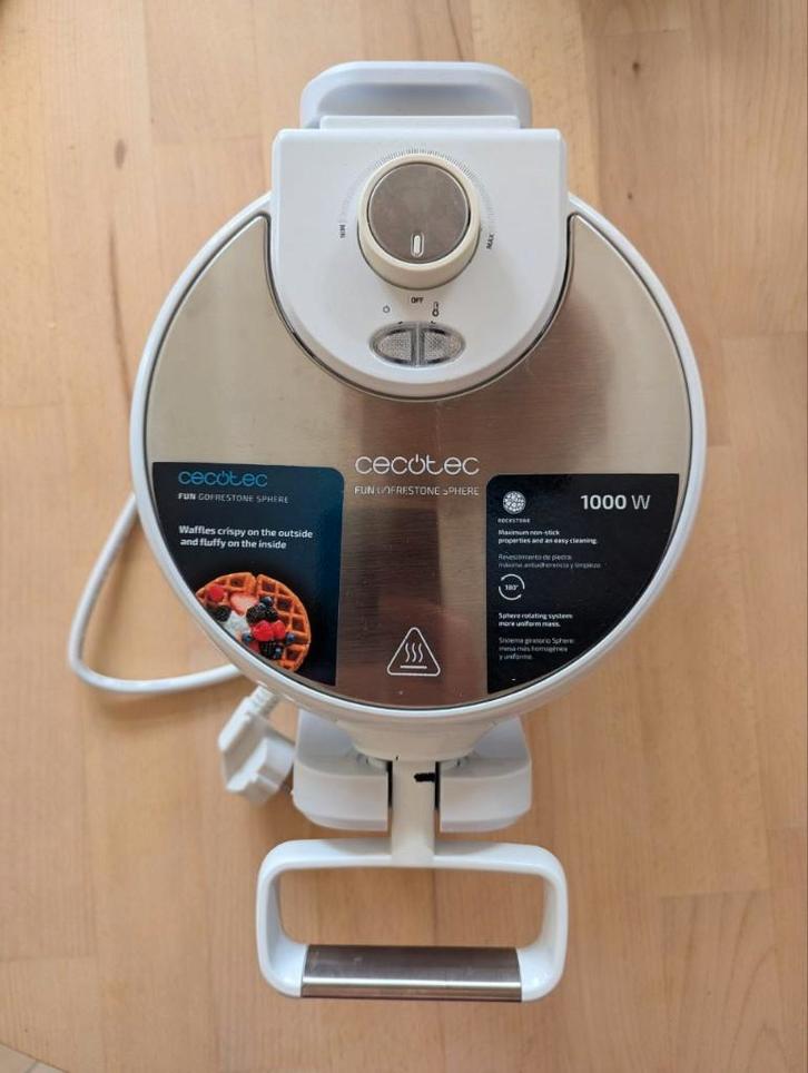 Cecotec wafelijzer, Witgoed en Apparatuur, Wafelijzers, Zo goed als nieuw, Ophalen of Verzenden
