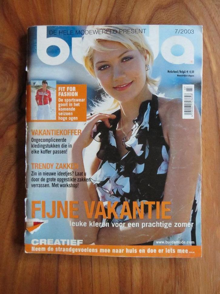 Burda juli 2003 kleding patronen naaien, Hobby en Vrije tijd, Kledingpatronen, Zo goed als nieuw, Vrouw, Burda, Ophalen of Verzenden