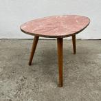 Vintage plantentafeltje, organisch blad - roze marmerlook, Gebruikt, Onbekend, Ophalen of Verzenden, Onbekend