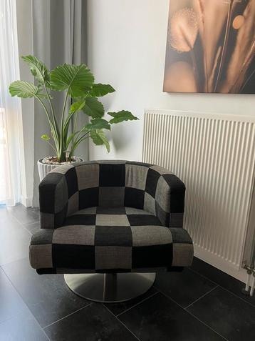 Moderne Design draaifauteuil geblokt
