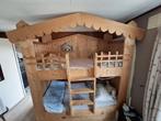 Stapelbed huisje steigerhout, Kinderen en Baby's, Kinderkamer | Stapelbedden en Hoogslapers, Ophalen, Gebruikt, Stapelbed