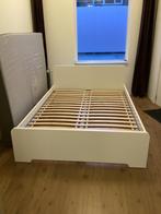 Ikea bed, Ophalen, Gebruikt, Wit, Tweepersoons