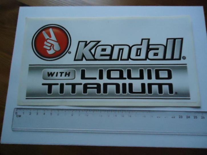 sticker KENDALL Origineel groot auto motor autosport garage, Verzamelen, Stickers, Zo goed als nieuw, Auto of Motor, Verzenden