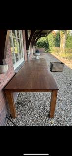Robuuste teak Houten Tafel van 3 Meter, Ophalen, 200 cm of meer, 50 tot 100 cm, Zo goed als nieuw
