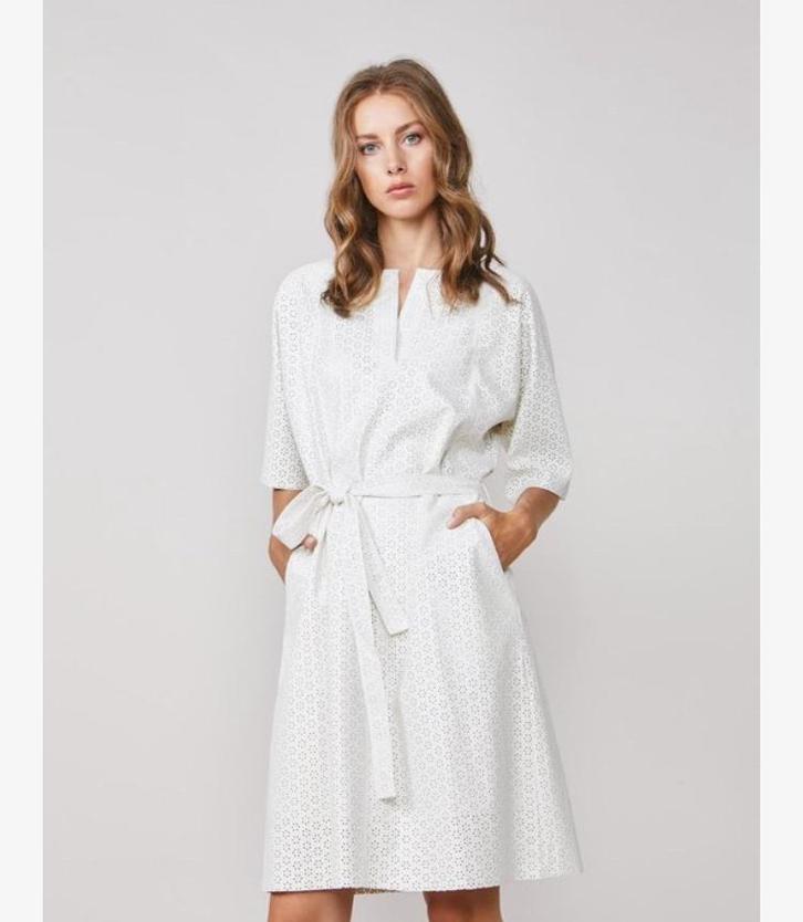 Nieuwe faux leren SUMMUM jurk, 36. Ongedragen, Kleding | Dames, Jurken, Nieuw, Maat 36 (S), Wit, Onder de knie, Ophalen of Verzenden