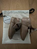 Donsje Amsterdam Slofjes -Maat 6-12M -truffel metallic nubuk, Slofjes, Jongetje of Meisje, Nieuw, Ophalen of Verzenden