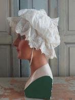 Antieke bonnet muts wit, Ophalen of Verzenden