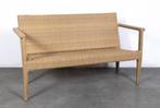 terrasbank Wicker Satelliet 140cm (13stuks), Ophalen of Verzenden, Gebruikt, Wicker