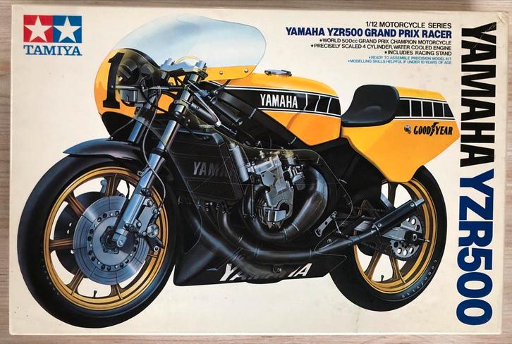 Tamiya Yamaha YZR500 1/12 Modelbouwdoos, Hobby en Vrije tijd, Modelbouw | Auto's en Voertuigen, Zo goed als nieuw, Overige typen