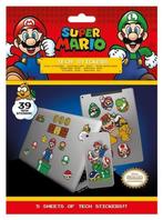 Super Mario Mushroom Kingdom Tech Stickers - 39 Stuks, Ophalen of Verzenden, Nieuw, Overige typen