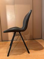 12 eetkamerstoelen antraciet kunstleer – industrieel, Huis en Inrichting, Stoelen, Ophalen, Overige materialen, Zo goed als nieuw