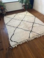 Beni Ouarain Marokkaans Berber Vloerkleed, Wit, 150 tot 200 cm, Bohemian, Ophalen of Verzenden