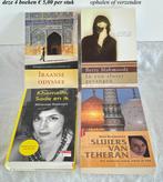 4 boeken Iran € 5 p/s of  2 voor € 7,50 Iraanse schrijvers, Ophalen, Zo goed als nieuw, Diverse auteurs