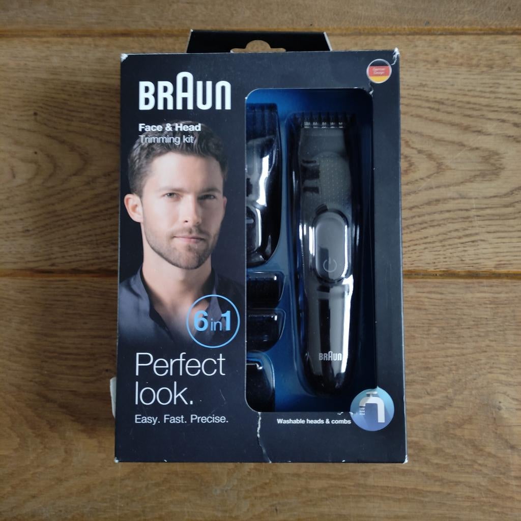 Braun MGK3025 6in1 Multi Grooming Kit Zwart, baardtrimmer, Ophalen of Verzenden, Zo goed als nieuw, Pijlen