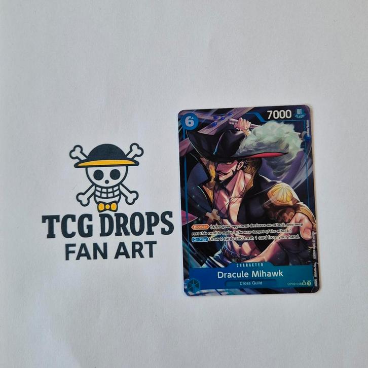 Dracule Mihawk OP09-048 Emperors of the new world, Hobby en Vrije tijd, Verzamelkaartspellen | Overige, Nieuw, Ophalen of Verzenden