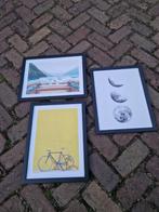 Posters in lijsten -3 stuks Desenio / IKEA, Ophalen, Minder dan 50 cm, Zo goed als nieuw, Foto of Poster