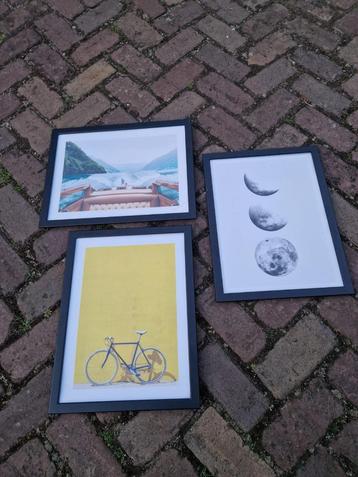 Posters in lijsten -3 stuks Desenio / IKEA beschikbaar voor biedingen