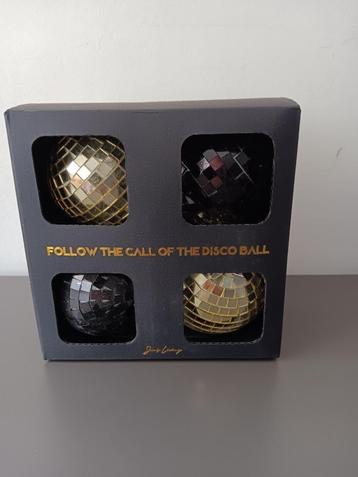 Set van 4 mini discoballen – Jens Living (nieuw in doos) beschikbaar voor biedingen