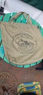 Grote Campomaggi shopper, katoen, schouderhengsels, Sieraden, Tassen en Uiterlijk, Verzenden, Zo goed als nieuw