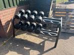 Lifemaxx Dumbbellset 32-38 met rek, Sport en Fitness, Fitnessmaterialen, Ophalen, Dumbbell, Lifemaxx, Lifemaxx
