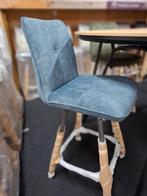 Nieuwe Barstoelen DRAAIBAAR, blauw Milva H&H, Ophalen, 5 krukken of meer, 60 tot 90 cm, Nieuw