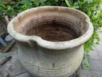 Terracotta bloempot groot, Tuin en Terras, Bloempotten, Gebruikt, Rond, Tuin, Minder dan 40 cm