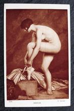 Naakt bindt zij haar balletschoenen, A. Leroux, Verzenden, Voor 1920, Ongelopen, Overige thema's