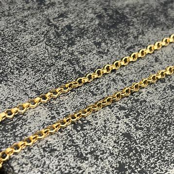 14k gouden ketting jasseron schakel model beschikbaar voor biedingen