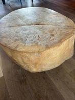 Boomstam Salontafel met Wieltjes, Huis en Inrichting, Tafels | Salontafels, Ophalen, 50 tot 100 cm, Rond, 50 tot 100 cm