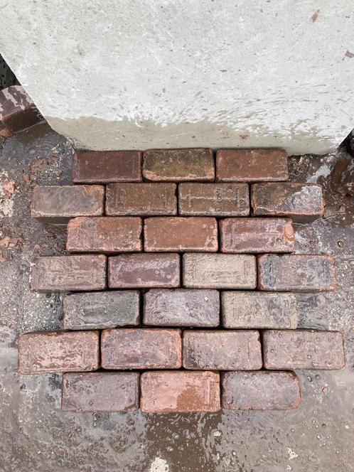 gebruikt oud gebakken klinkers rood / paars genuanceerd, Tuin en Terras, Tegels en Klinkers, Gebruikt, Klinkers, Keramiek, 10 m² of meer