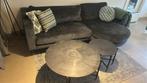 Mooie grijze bank met hoek links, Ophalen, Zo goed als nieuw, Stof